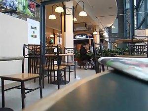 Fondling a dick in a restaurant Picture 7