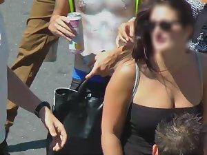 Lots of big tits filmed from a balcony Picture 6