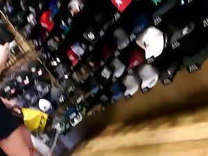 Two sexy teen girls in a clothes store Picture 7