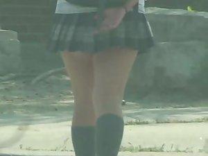Schoolgirls in short skirt uniforms Picture 7