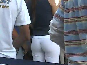 Sexy asses and cameltoes of hostesses Picture 5