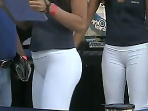 Sexy asses and cameltoes of hostesses