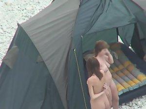 Peeping on naked people in their camp Picture 5