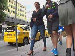 Graceful ass in hot girl's upskirt Picture 1