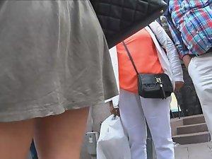 Graceful ass in hot girl's upskirt Picture 6