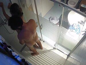 Hidden cam caught husband getting in shower to fuck hot wife Picture 3