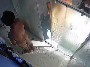 Hidden cam caught husband getting in shower to fuck hot wife Picture 7