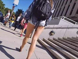 Tall and sexy schoolgirl gets followed Picture 2