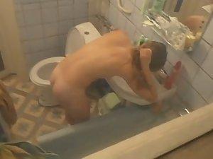 Young chick peeped naked in bathroom Picture 2