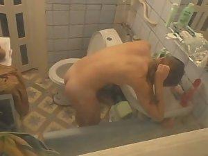 Young chick peeped naked in bathroom Picture 5