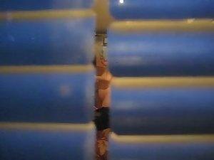 Peeping on a naked neighbor woman Picture 8