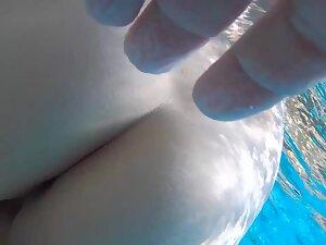 Underwater inspection of naked girls in swimming pool Picture 5