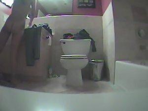 Naked girl finishing her bathroom routine Picture 5
