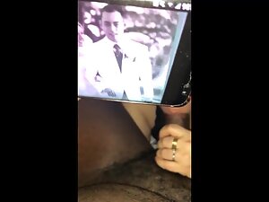 Black guy shows her wedding picture while she sucks dick Picture 1