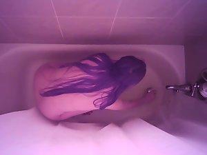 Hot nude woman recorded in shower from ceiling Picture 2
