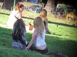 Peeping on lesbian love in the park Picture 4