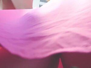Loose pink dress opens up for voyeur's candid camera Picture 5