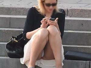 Incredible upskirt during selfie Picture 6