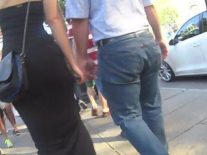 Sexy girl walks with her sugar daddy Picture 7