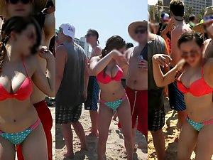 Big boobs shake when she dances in bikini Picture 4
