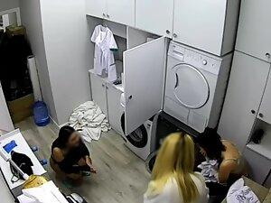 Spying on sexy hotel maids changing clothes Picture 7