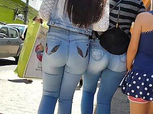 Latina milf shopping with her friend Picture 6