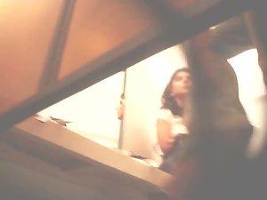 Milf and girl in the fitting room Picture 5