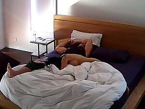 Hidden cam caught wife that needs sex in the morning Picture 1