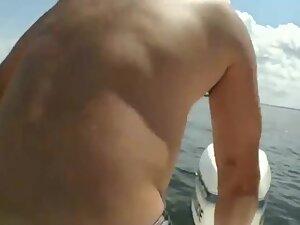 Nipple slip right after swimming Picture 4