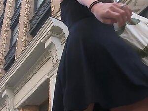 Upskirt of girl that chews gum with an attitude Picture 7
