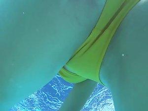 Underwater look at hairless young crotch Picture 8
