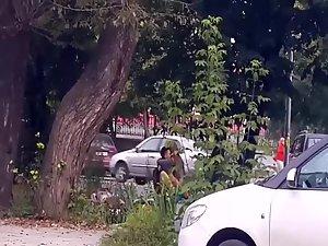 Couple trying to fuck out in the open Picture 4