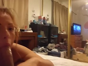 Cheating girl sucks dick and talks on phone Picture 4
