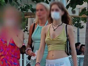 Perky tits jiggle when they walk faster Picture 5