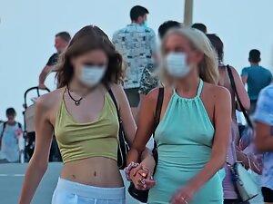 Perky tits jiggle when they walk faster Picture 8