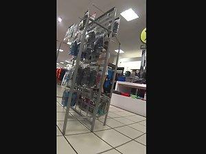 Teen ass is halfway out of cutoff shorts Picture 2