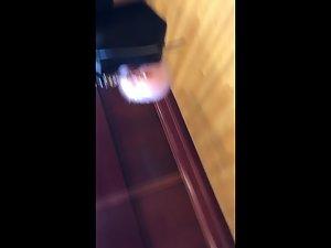 Inspecting a tight bubble butt while standing behind her Picture 2