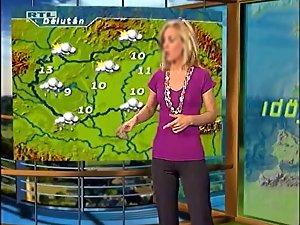 Hot cameltoe on a weather girl Picture 5