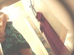 Peeping on a hot girl trying clothes Picture 8