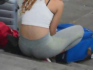Quick view of thong through tights Picture 1