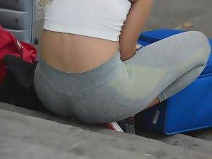 Quick view of thong through tights Picture 2