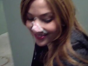 Sucking dick and wearing cum in public Picture 8