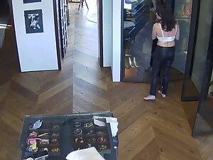 Hidden cam caught rich milf getting dressed Picture 8