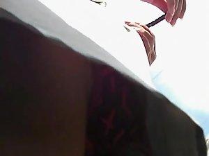 Pussy slip under a business skirt Picture 4