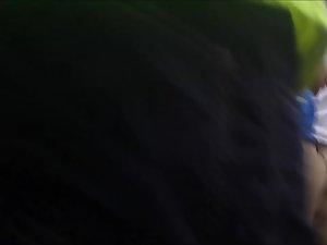 Party girl shakes her ass and the crowd cheers Picture 1