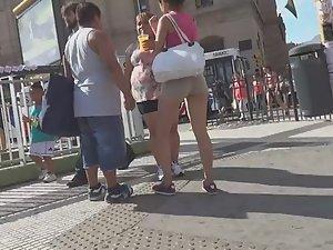 Tight shorts designed to advertise Picture 1