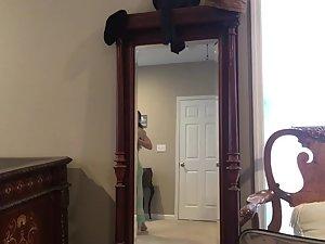 Spying on sister's naked athletic body Picture 3