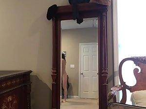 Spying on sister's naked athletic body Picture 4