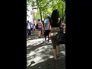 Obscene butt with a big tramp stamp tattoo Picture 4