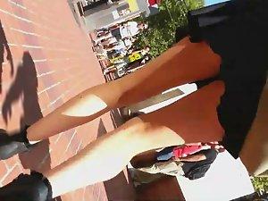 Creepshot of teenage cutie's upskirt Picture 3